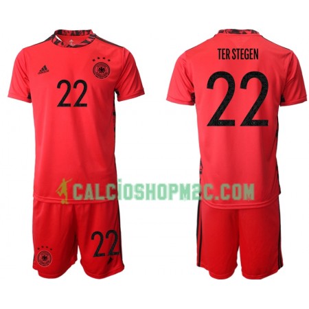 Germania TER Stegen 22 Portiere Bambino Maglia Prima Euro 2020 Manica Corta (+ Pantaloncini)